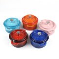 Insulated Food Warmer Enamel Round Casserole Cooking Pot Mini Cookware Casserole Set